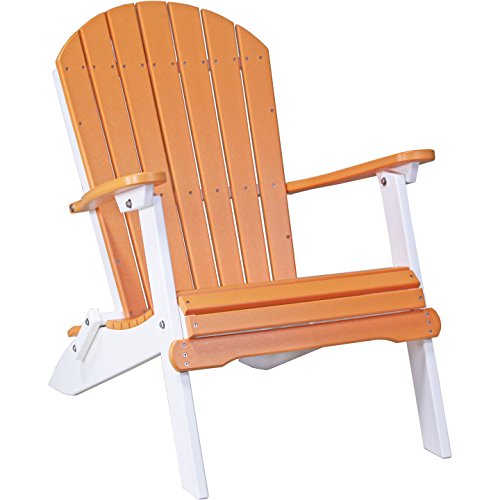 LuxCraft Recycled Plastic Folding Adirondack Chair