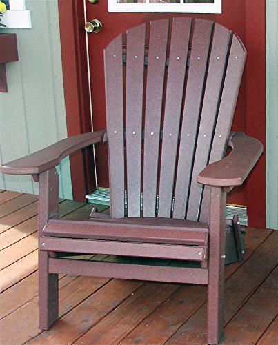 Phat Tommy Recycled Poly Deluxe Folding Adirondack Chair Eco Friendly Merlot
