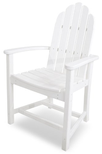 POLYWOOD ADD200WH Classic Adirondack Dining Chair White