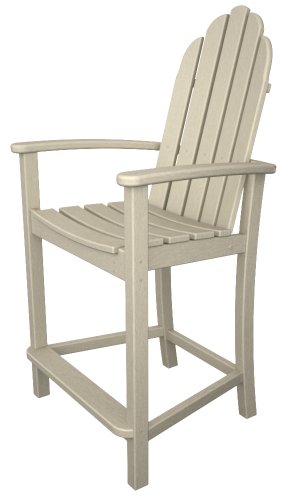 Polywood Adirondack Counter Height Chair Sand