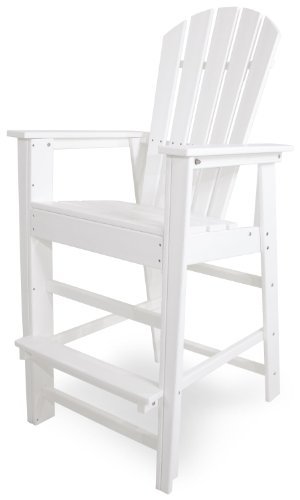 Polywood Sbd30wh South Beach Bar Chair White
