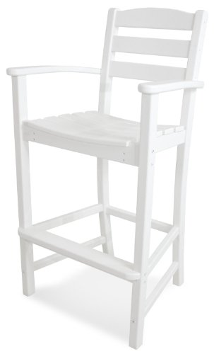 Polywood Td202wh La Casa Caf&eacute Bar Arm Chair White