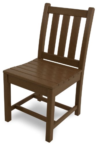 Polywood Tgd100te Traditional Garden Dining Side Chair Teak