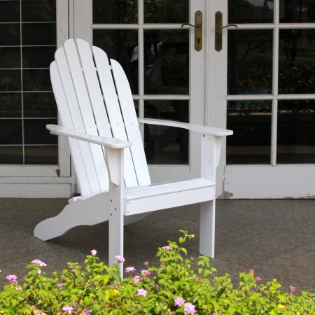 FSC Hardwood Outdoor Adirondack Chair White Adirondack Chair