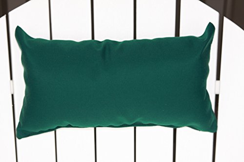 Outdoor Adirondack Chair Head Pillow Sundown Material- Forest Green