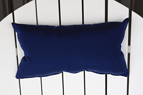 Outdoor Adirondack Chair Head Pillow Sundown Material- Navy Blue