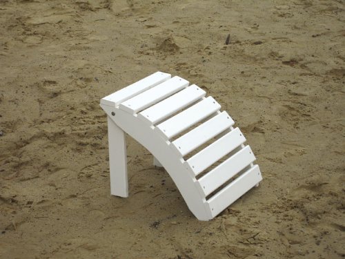 POLY Furniture Ottoman - Amish Made USA - Bright White