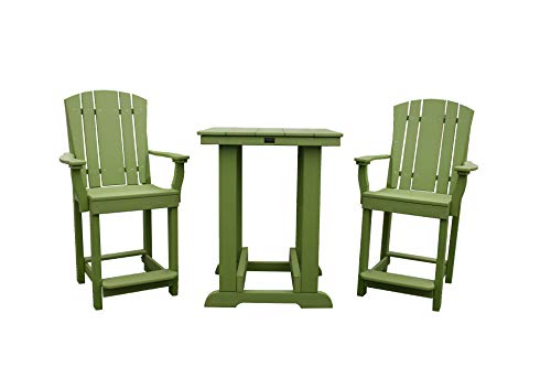 Eco Poly Outdoor Furniture Heritage Patio Set Lime Green