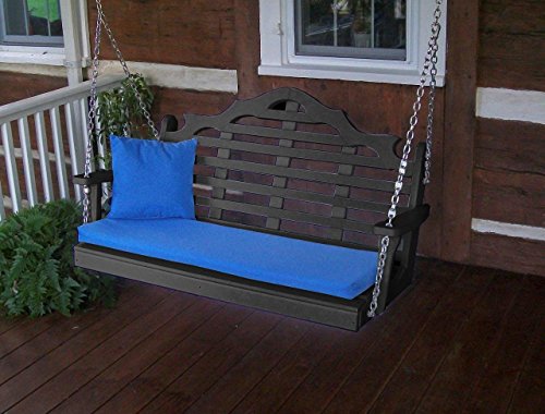 Furniture Barn USA Outdoor Poly 4 Foot Marlboro Swing - Black