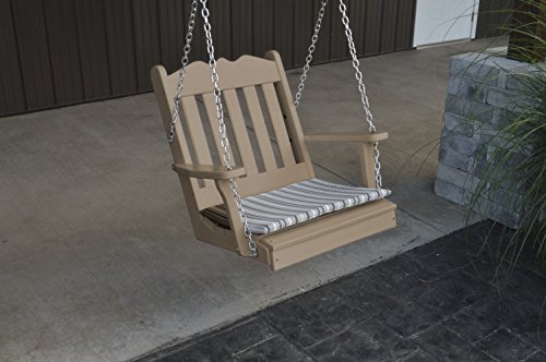 Furniture Barn USA Outdoor Poly Royal English Chair Swing - Weather Wood