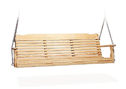 Leisure Lawns Poly Outdoor Furniture 5 Pine Wood Westchester Porch Swing Natural