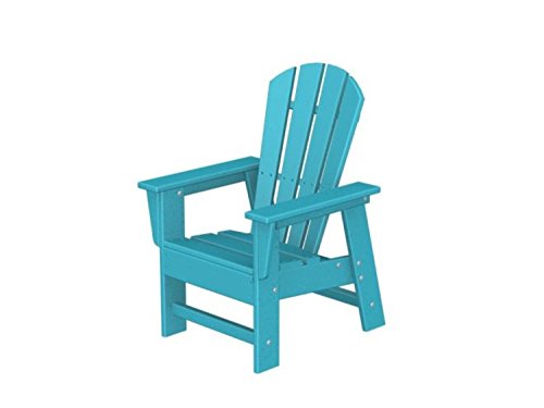 315 Recycled Earth-Friendly Outdoor Kids Adirondack Chair - Aruba Green