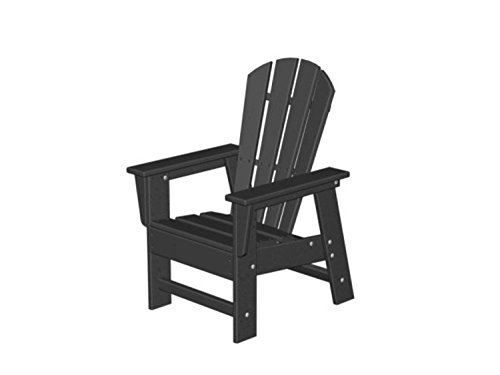 315 Recycled Earth-Friendly Outdoor Kids Adirondack Chair - Black
