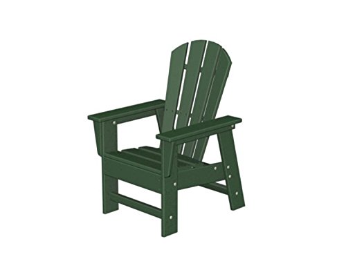 315 Recycled Earth-Friendly Outdoor Kids Adirondack Chair - Green