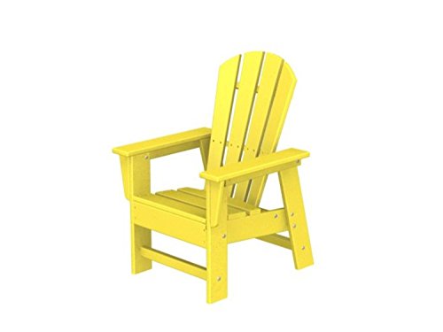 315 Recycled Earth-Friendly Outdoor Kids Adirondack Chair - Lemon Yellow