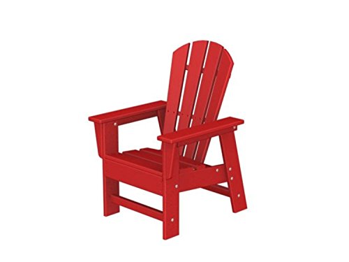 315 Recycled Earth-Friendly Outdoor Kids Adirondack Chair - Sunset Red