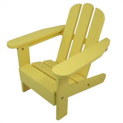 Kids Adirondack Chair II Finish Lemon Yellow