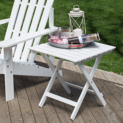 Coral Coast Pleasant Bay Acacia Adirondack Table White