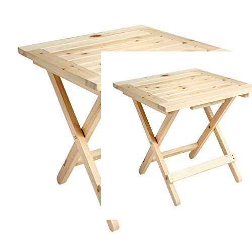 Solid Cedar Adirondack Style Side Folding Table 18 x 18 x19 - Pack of 2- Save on Shipping
