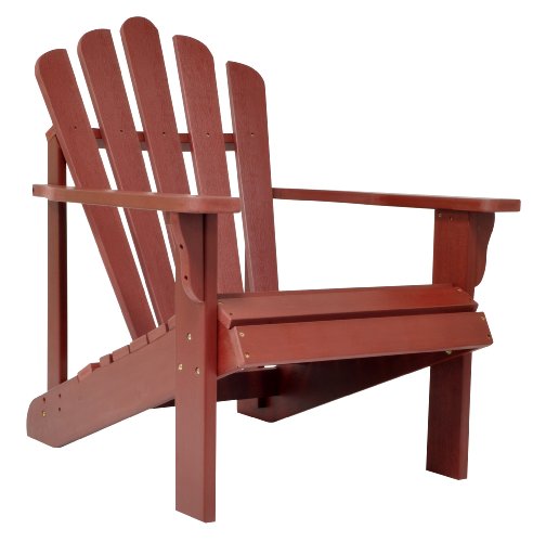 Shine Company Westport Classic Adirondack Chair Oversized Mahogany