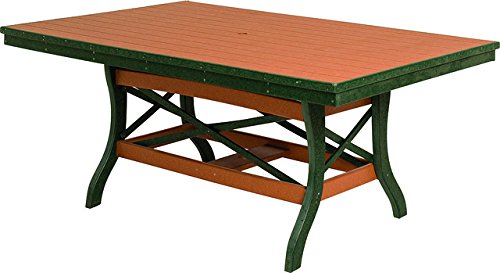 Poly Lumber Patio Furniture Set with 1 Rectangular Table 48 with 2 Chairs and 2 Benches in Weathered Wood Black - Amish Made in USA
