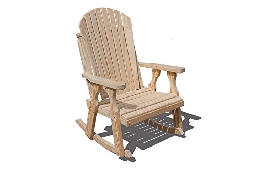 Heavy Duty Amish Handcrafted 2 Foot Wide Adirondack Rocker Built To Last A Lifetime Zinc Plated Hardware