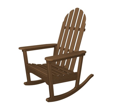 Polywood Adrc-1te Classic Adirondack Rocker Teak