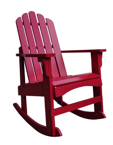 Shine Company Marina Adirondack Rocker Chili Pepper