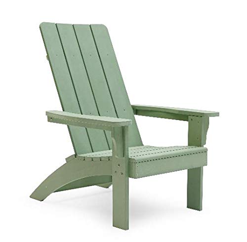 MoDRN Glam Durable Synthetic Resin Adirondack Chair Green