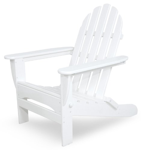 Ivy Terrace IVAD5030WH Classics Folding Adirondack Chair White