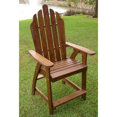 International Caravan Adirondack Bar Heigh Patio Chair