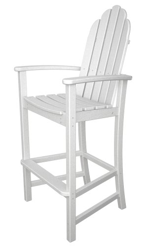 Polywood Adirondack Bar Height Chair White