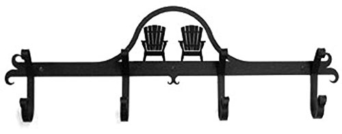 Wrought Iron Coat Bar Adirondack Chair