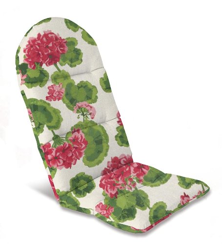 49&quot X 20-12&quot Weather-resistant Outdoor Classic Adirondack Cushion In Geranium