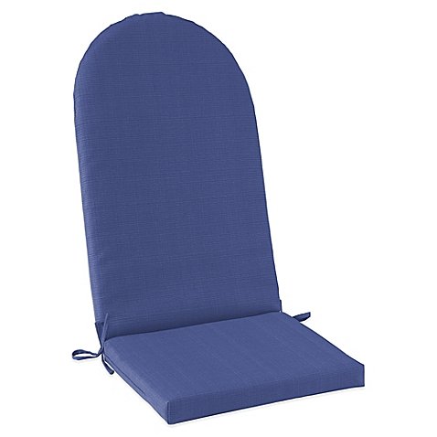 Outdoor Adirondack Cushion with Ties in Pool