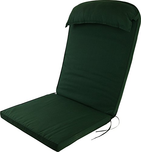 Plant Theatre Adirondack Chair Luxury High Back Cushion With Head Pillow