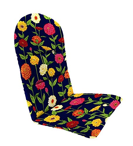 Polyester Classic Adirondack Cushion 49 x 20½ x 2½ with hinge 18 from bottom in Zinnia