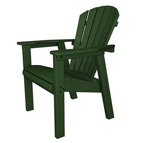 3575 Recycled Earth-Friendly Patio Outdoor Adirondack Dining Chair - Green