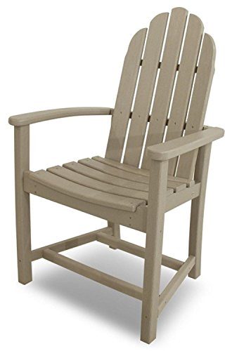 39 Earth-Friendly Recycled Outdoor Patio Adirondack Dining Chair - Sand Brown