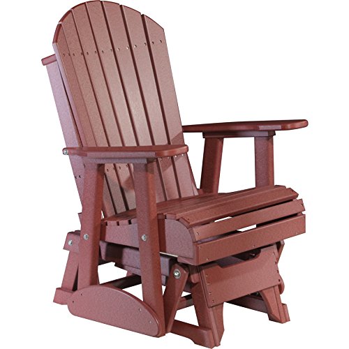 LuxCraft Recycled Plastic 2 Adirondack Glider Chair
