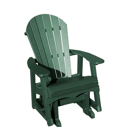 Vifah V1087-g Recycled Plastic Adirondack Glider Chair Green