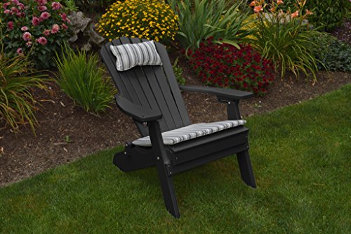 Aamp L Furniture Recycled Plastic Folding And Reclining Fanback Adirondack Chair