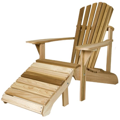 All Things Cedar Adirondack Chair with Ottoman