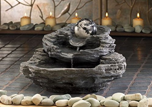 DecorDuke Tabletop Garden Water Fountains Rock Indoor Pump Waterfall Mainstays Outdoor Feng Sui Home Tranquility