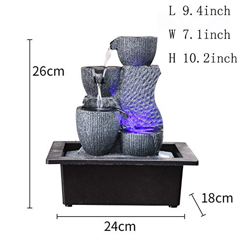 Statues Resin Water FountainIndoor Tabletop Fountains Indoor Outdoor Tabletop Fountain Water Fountain humidifier Feng Shui Fountain Bonsai Resin Fountain-Resin Fountain 102inch