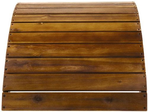 Acacia Wood Adirondack Ottoman 14H x 215W x 20D NATURAL TEAK