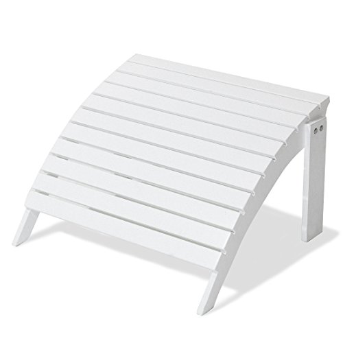 Majestic Home Goods Laguna Collection Adirondack Ottoman White