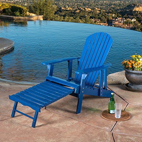 Outdoor Reclining Wood Adirondack Chair With Footrest set Of 2 jm54574-4565467341187999