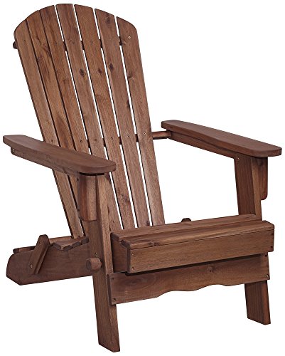 Monterey Dark Natural Wood Adirondack Chair