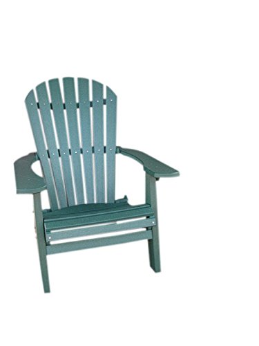 Phat Tommy Recycled Poly Deluxe Folding Adirondack Chair, Green